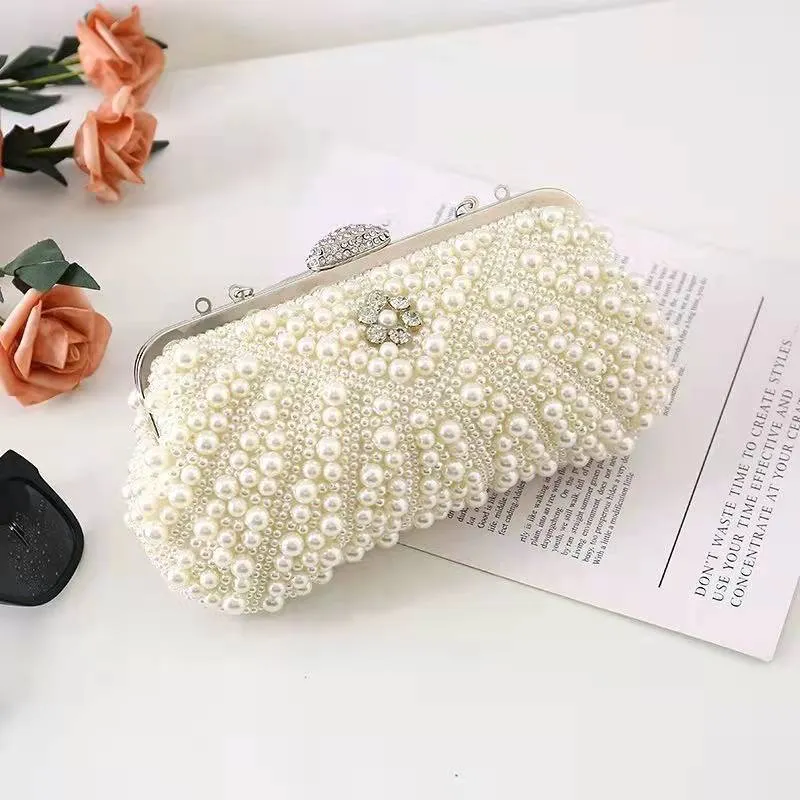 Elegant Pearls Evening Bag