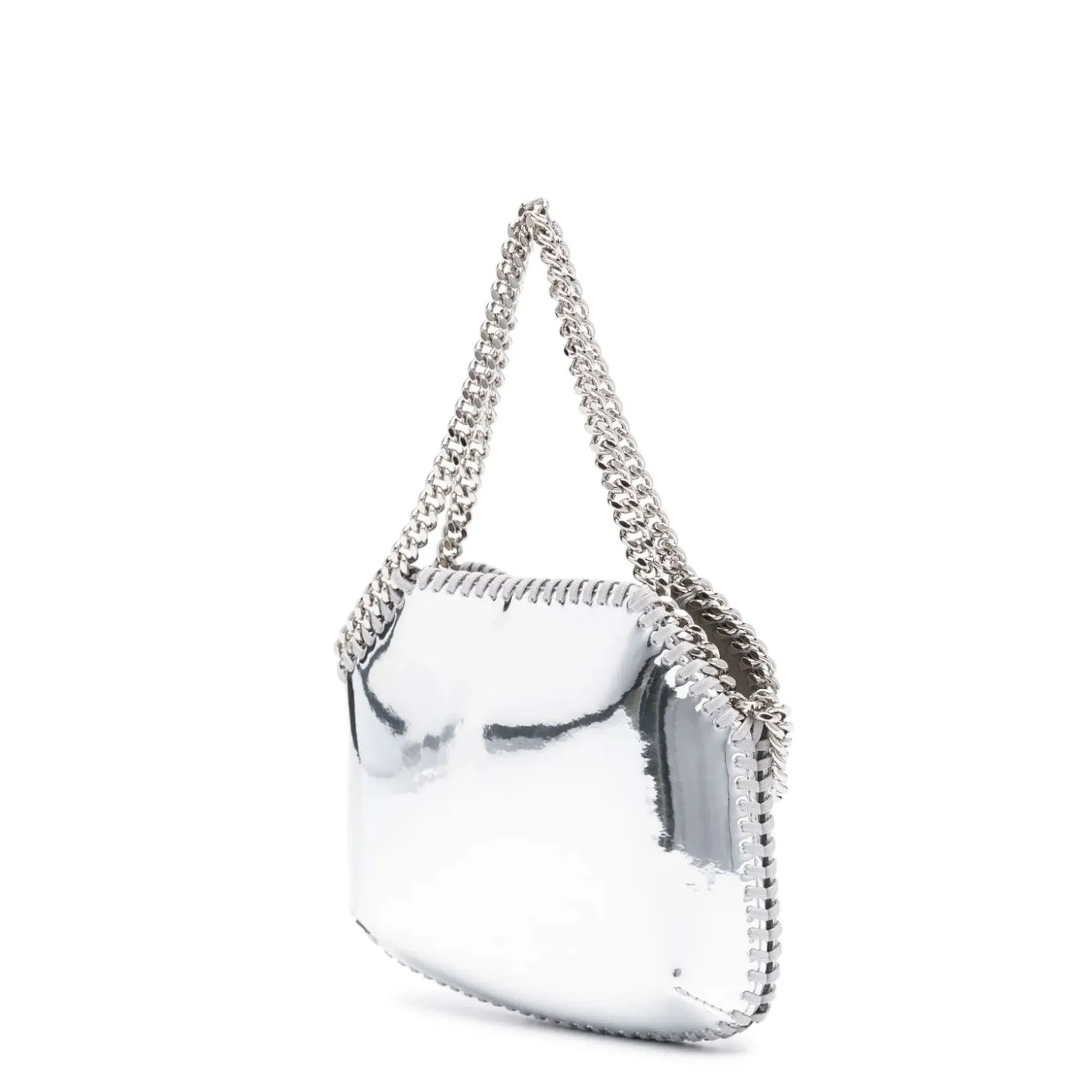 Falabella Mini Evening Bag Mirror, Silver