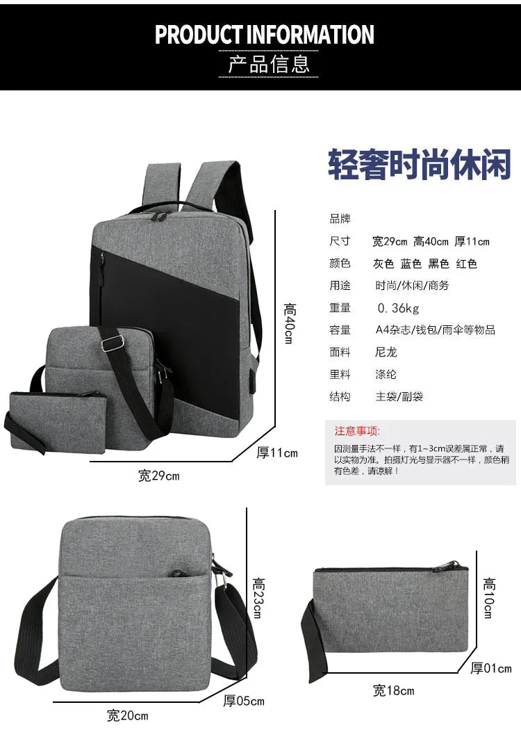 Fashionable Large Capacity Backpack with Nylon Material for men