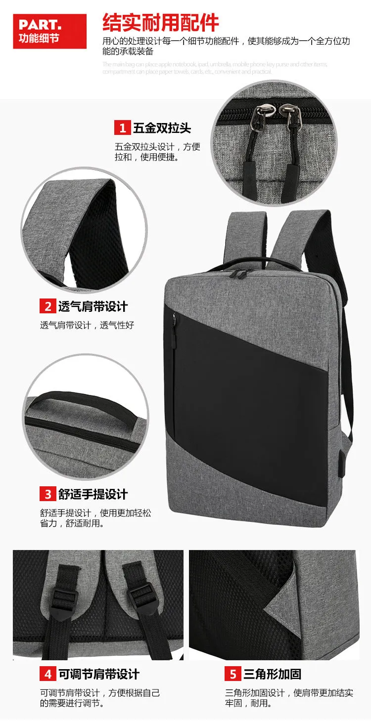 Fashionable Large Capacity Backpack with Nylon Material for men