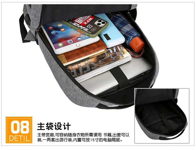 Fashionable Large Capacity Backpack with Nylon Material for men