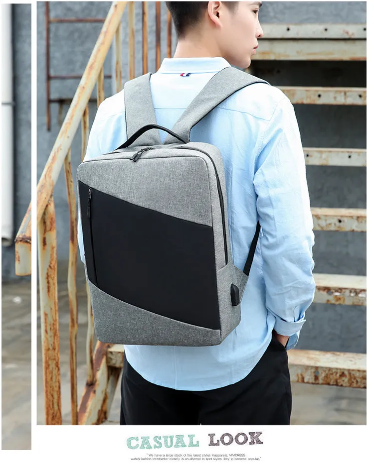 Fashionable Large Capacity Backpack with Nylon Material for men