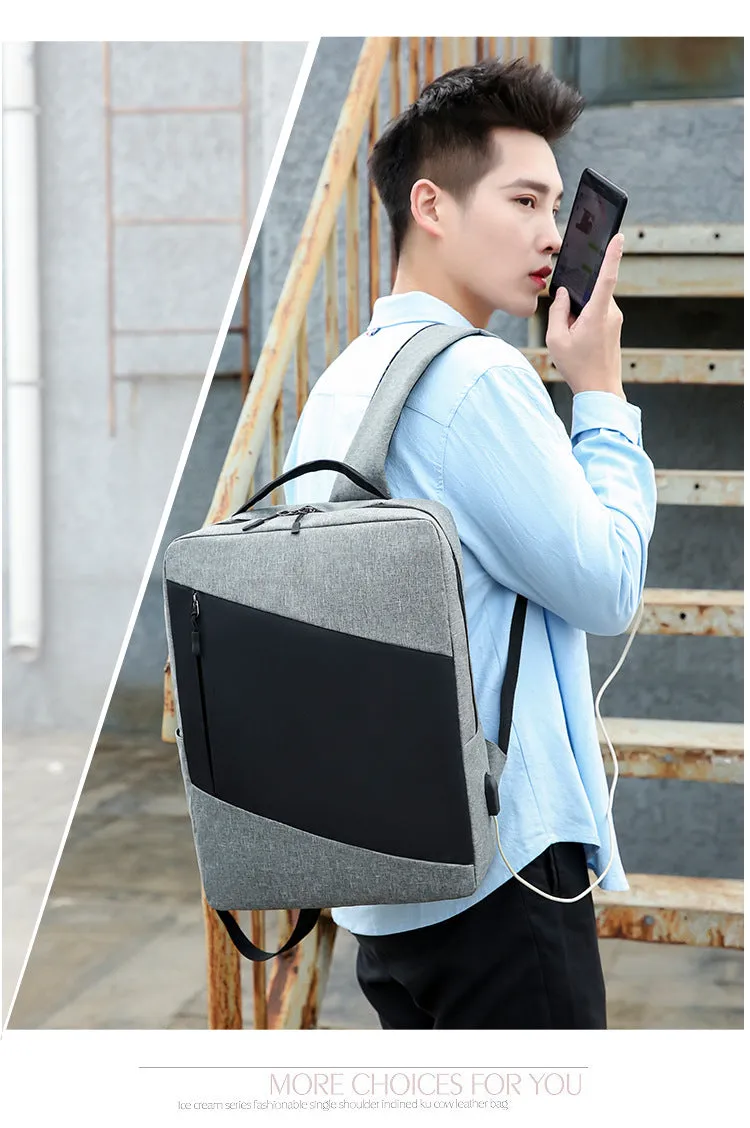 Fashionable Large Capacity Backpack with Nylon Material for men