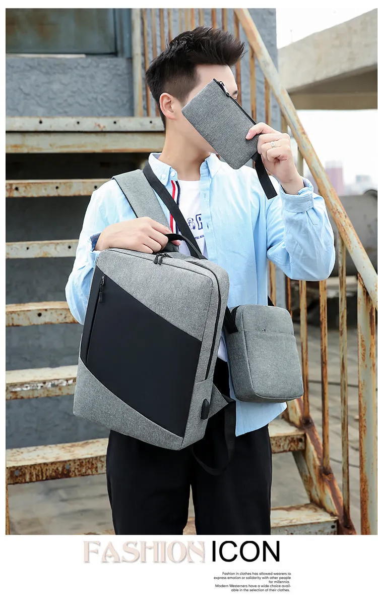 Fashionable Large Capacity Backpack with Nylon Material for men