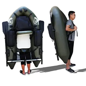 Fishing Inflatable Tube Boat with Detachable Seat and Awning Canopy Water Inflatable Rafts