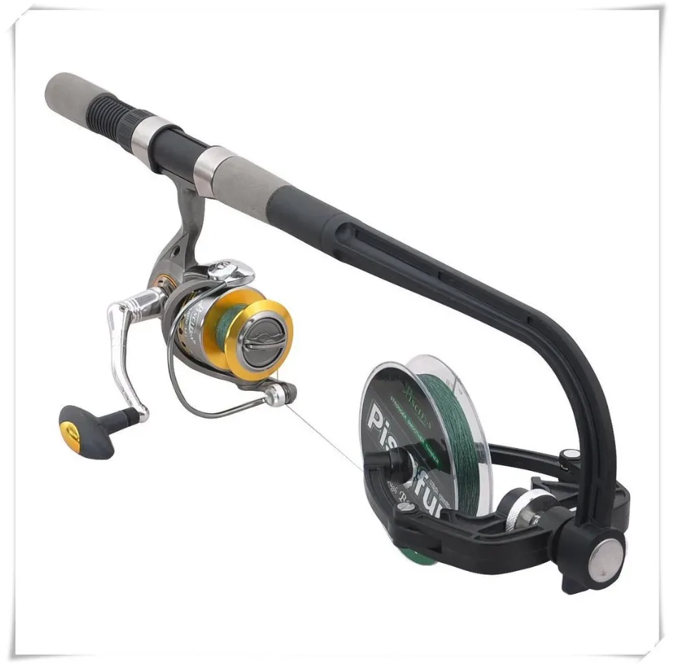 Fishing Line Spooler System (Spinning/Baitcasting Reel Spooler)