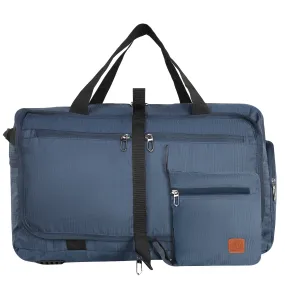 Fly Fashion Polyester Fold able Travel Duffel Bag Men Luggage Women -(Blue)