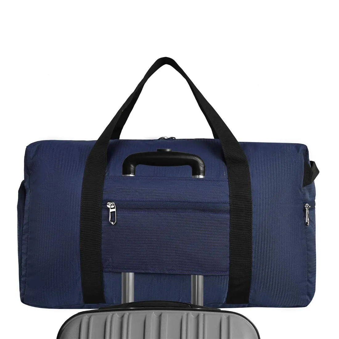 Fly Fashion Polyester Fold able Travel Duffel Bag Men Luggage Women -(Blue)