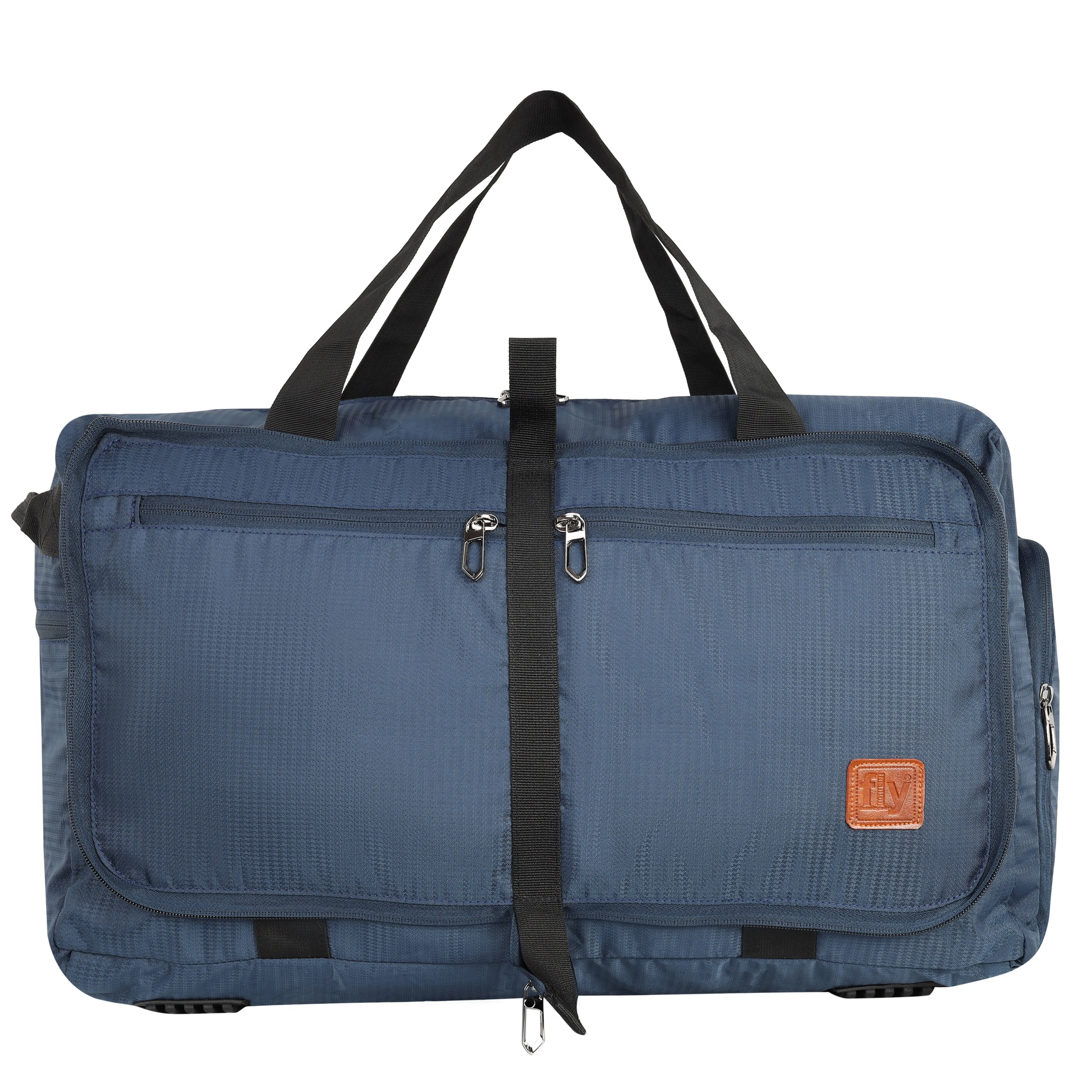 Fly Fashion Polyester Fold able Travel Duffel Bag Men Luggage Women -(Blue)