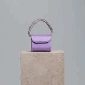 FOLKLORE - MINI LOOP BAG IN RASO NAPOLES LAVENDER