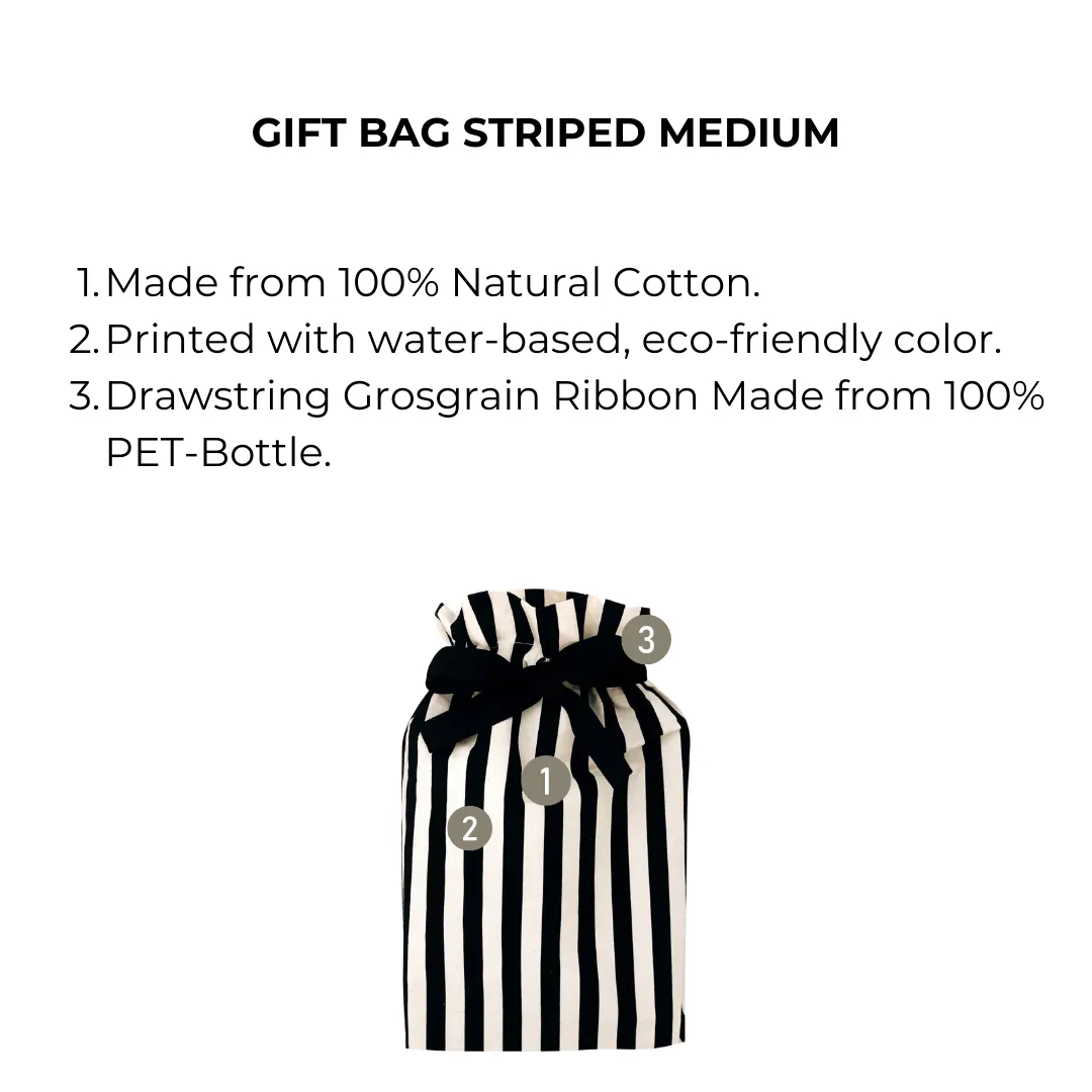 Gift Bag Striped Medium