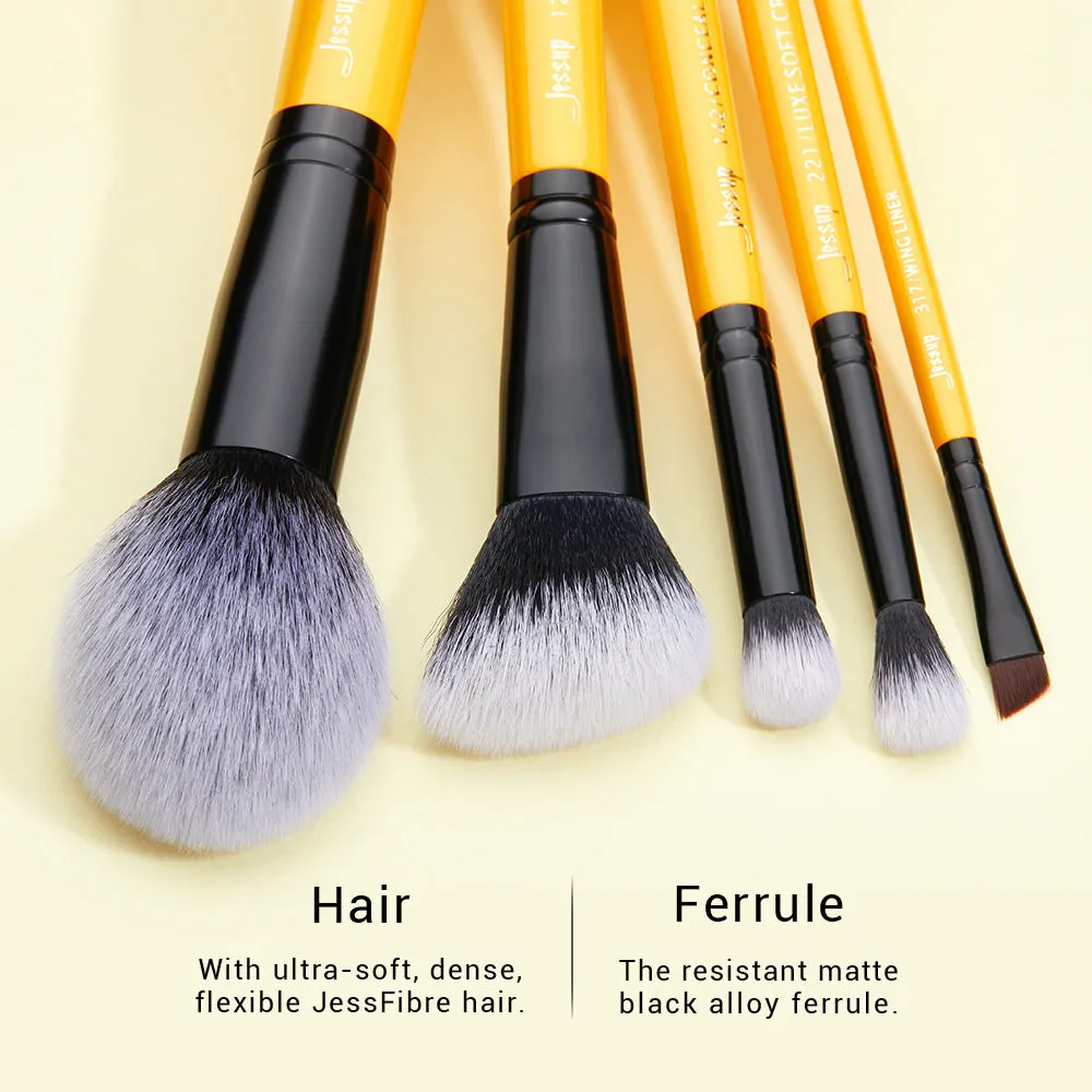 Gift Set Citrus Makeup Brush Collection 10Pcs T276