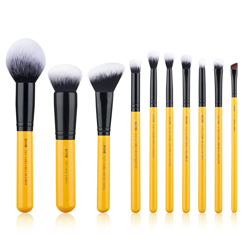 Gift Set Citrus Makeup Brush Collection 10Pcs T276