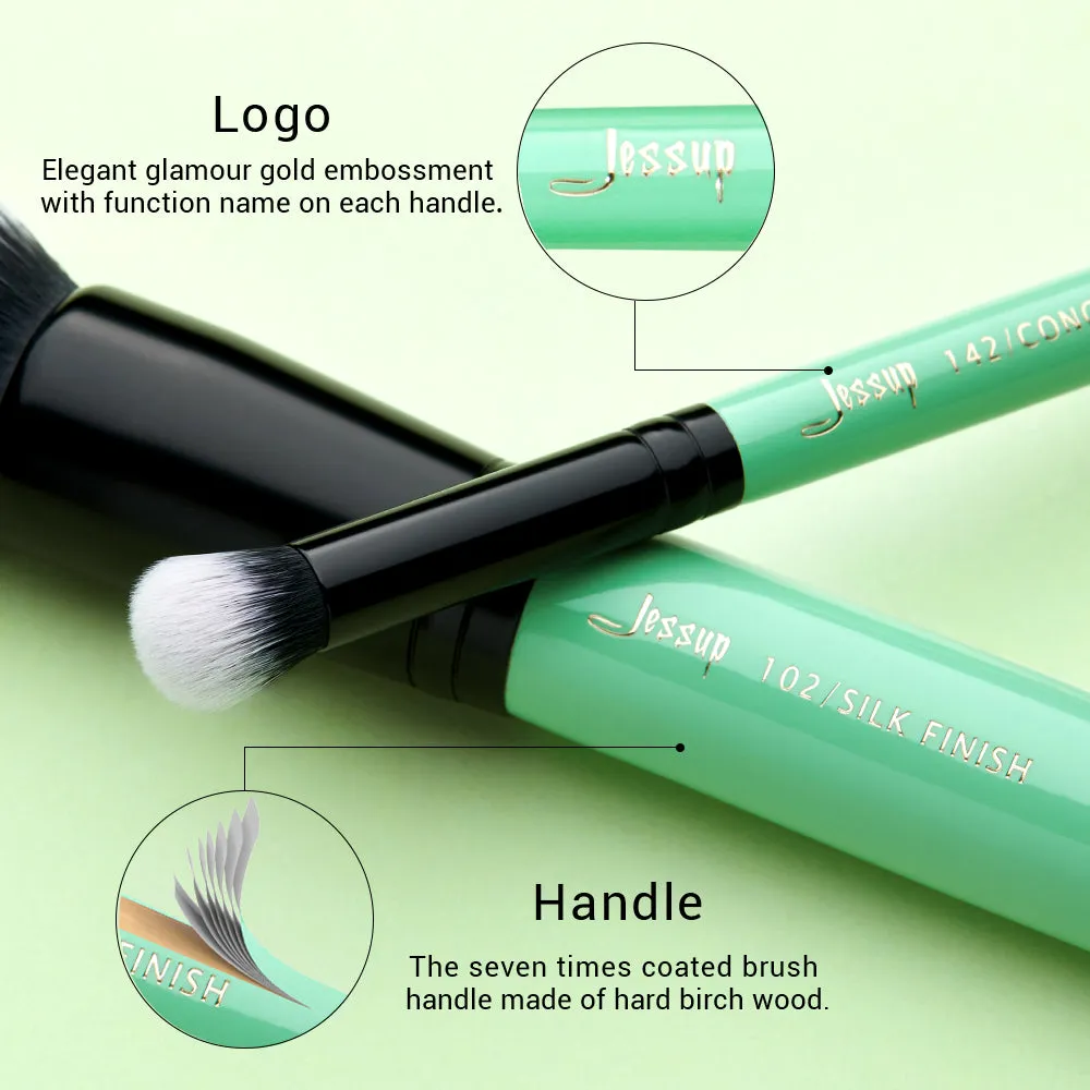 Gift Set Neo Mint Cosmetic Brush Collection 10Pcs T278