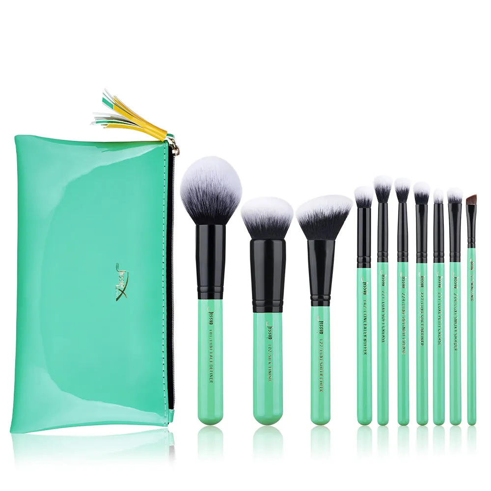 Gift Set Neo Mint Cosmetic Brush Collection 10Pcs T278