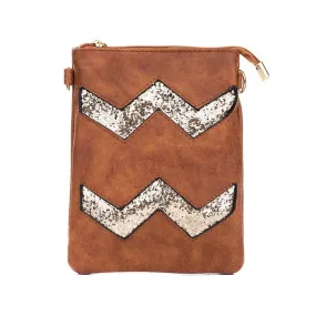 Glitter Chevron Bag (4 Colours)