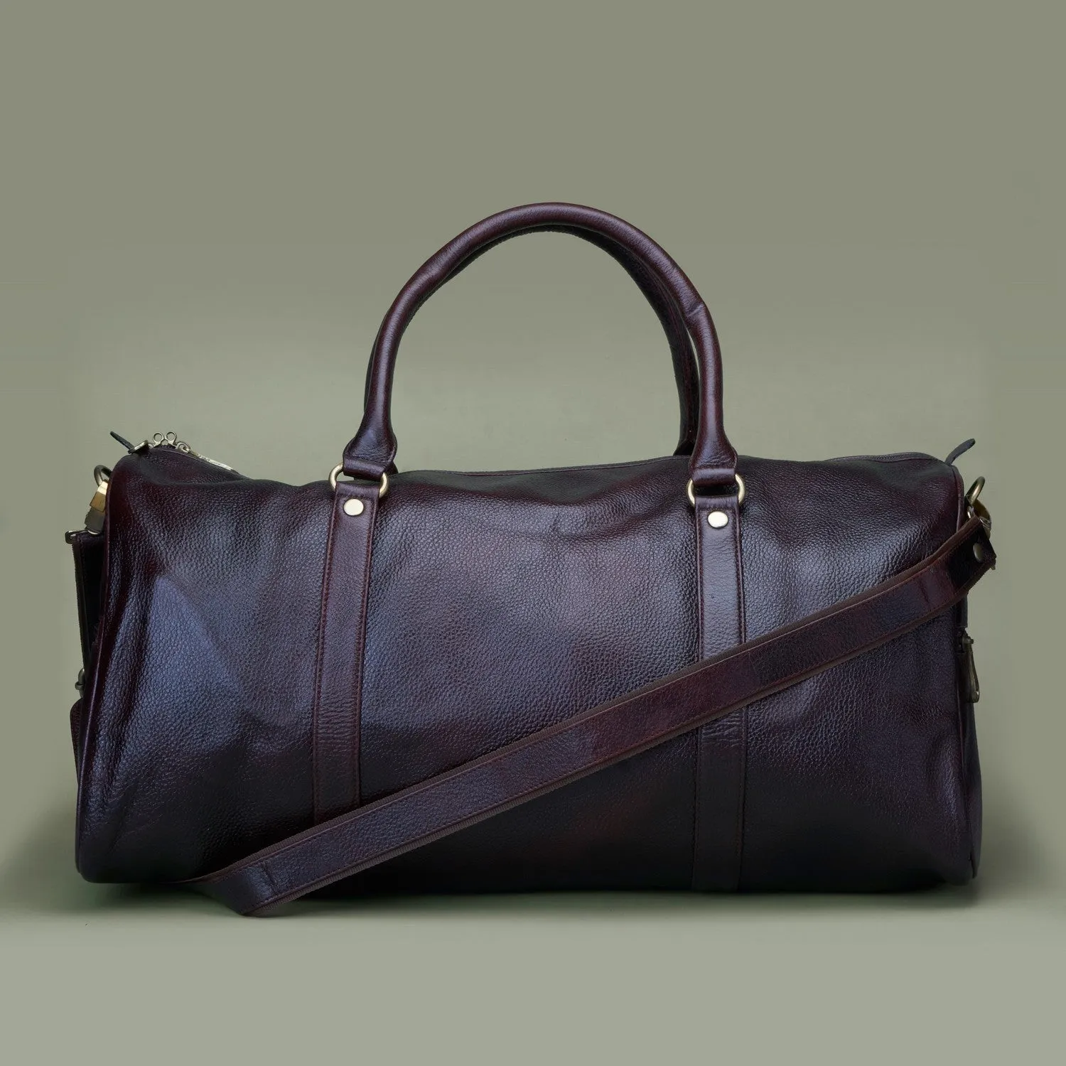 GN Classic Genuine Leather Duffle Bag