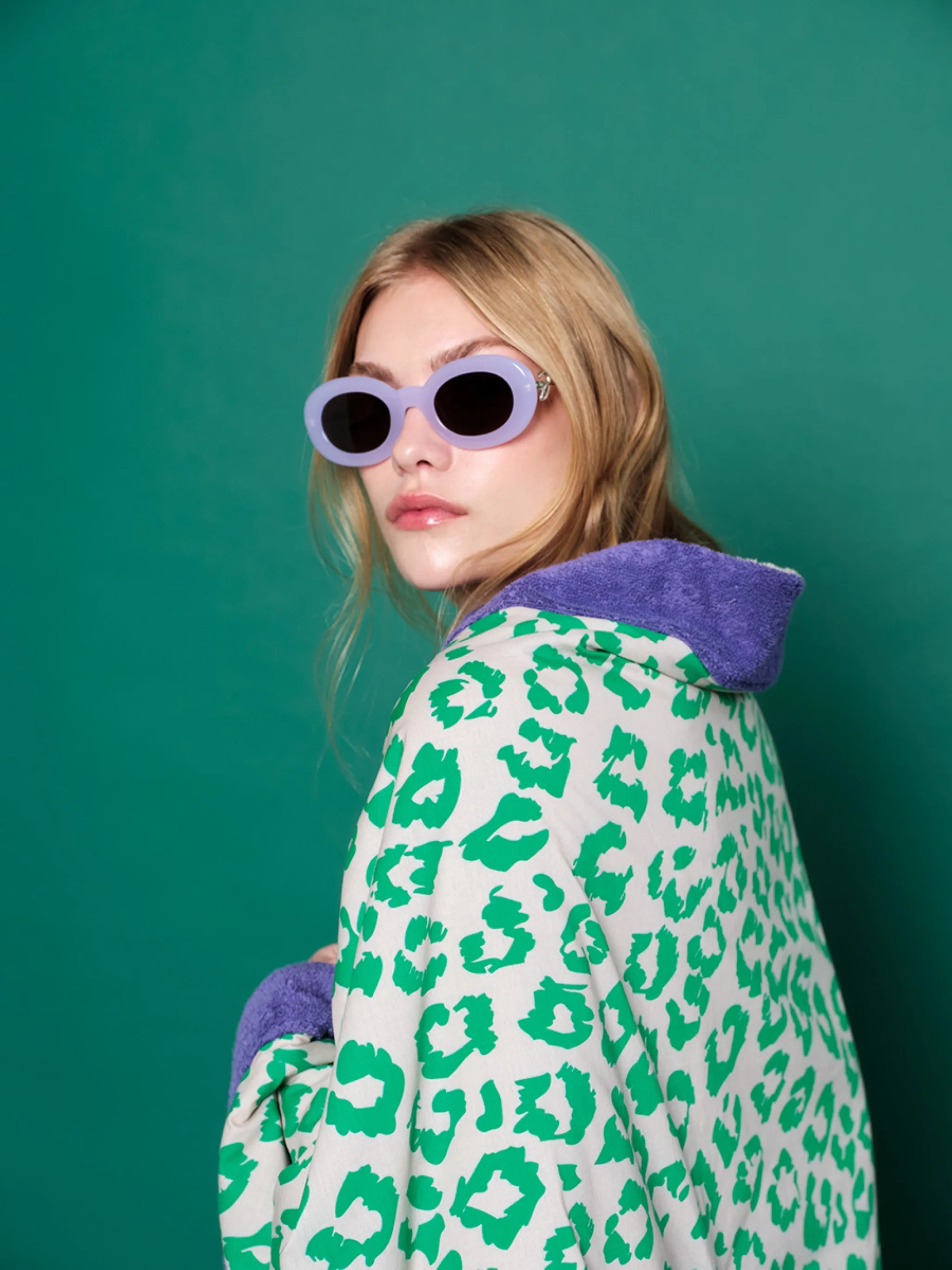 Green Leopard | Signature Beach Towel