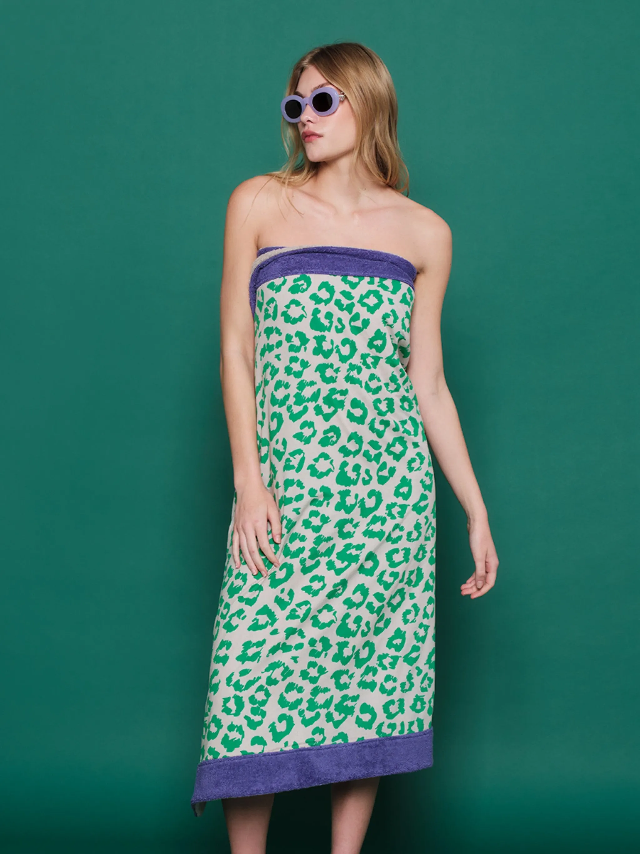 Green Leopard | Signature Beach Towel