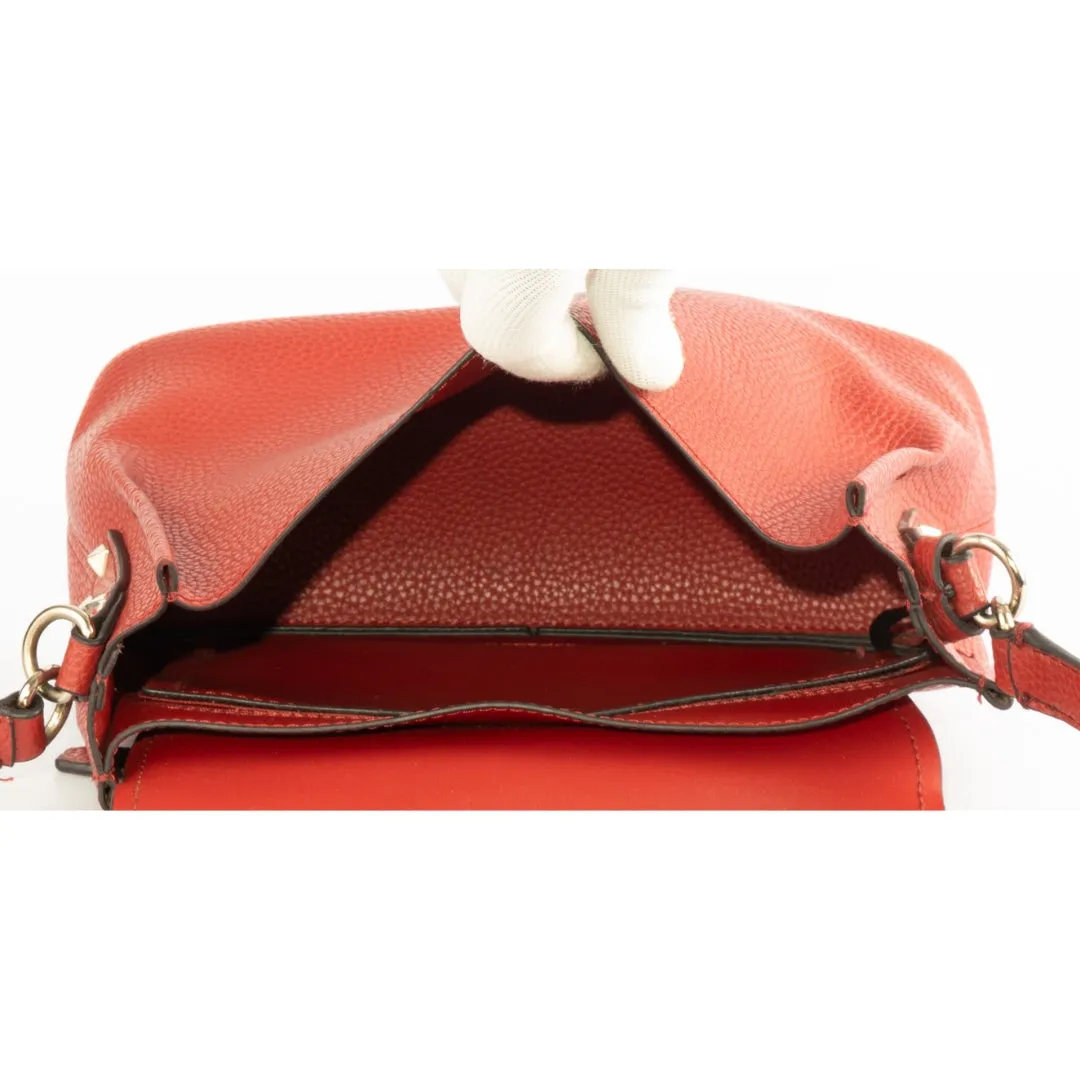 Guess Flap Leather Studded Crossbody Bag