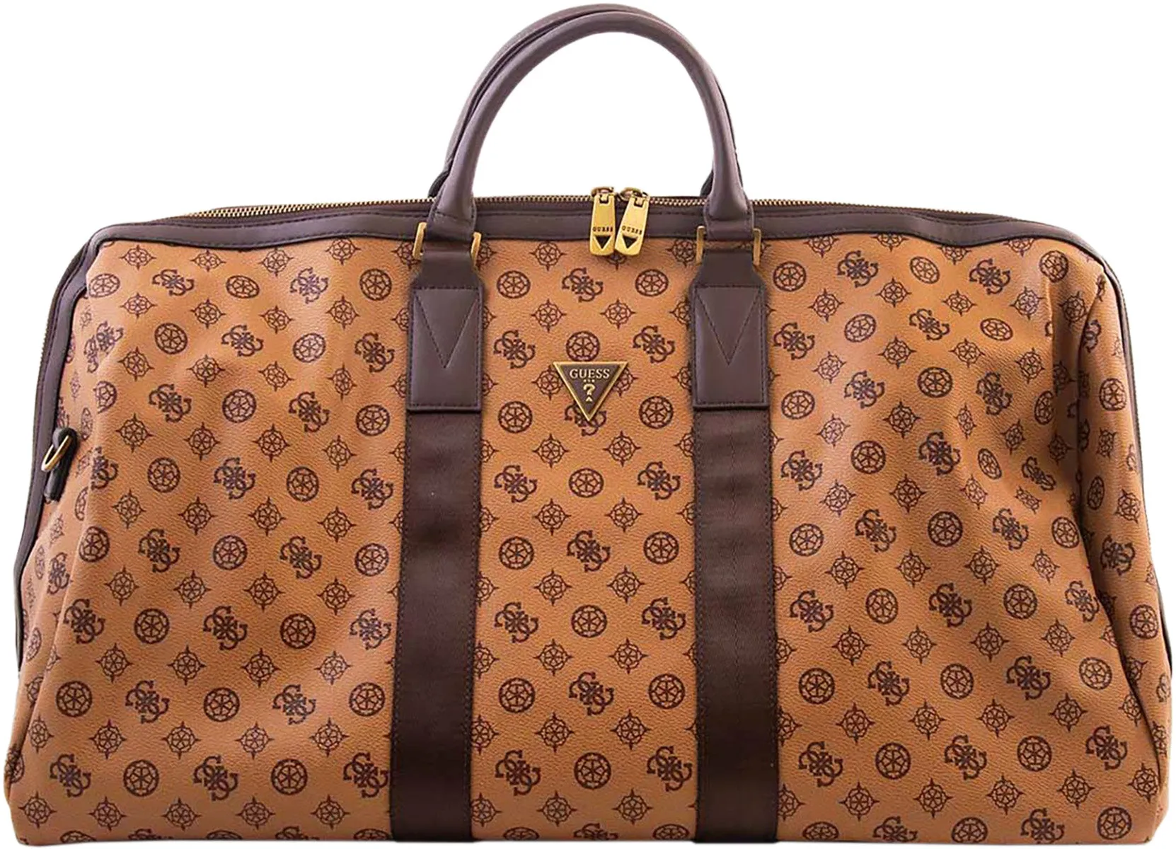 Guess Large Weekender Bag In Cognac