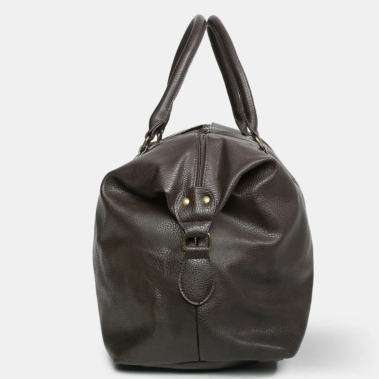 Gunner Brown Vegan Leather Duffle Bag