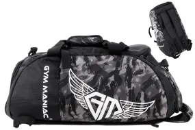 Gym Maniac Gm 3-Way Gym Bag - Camo Gray