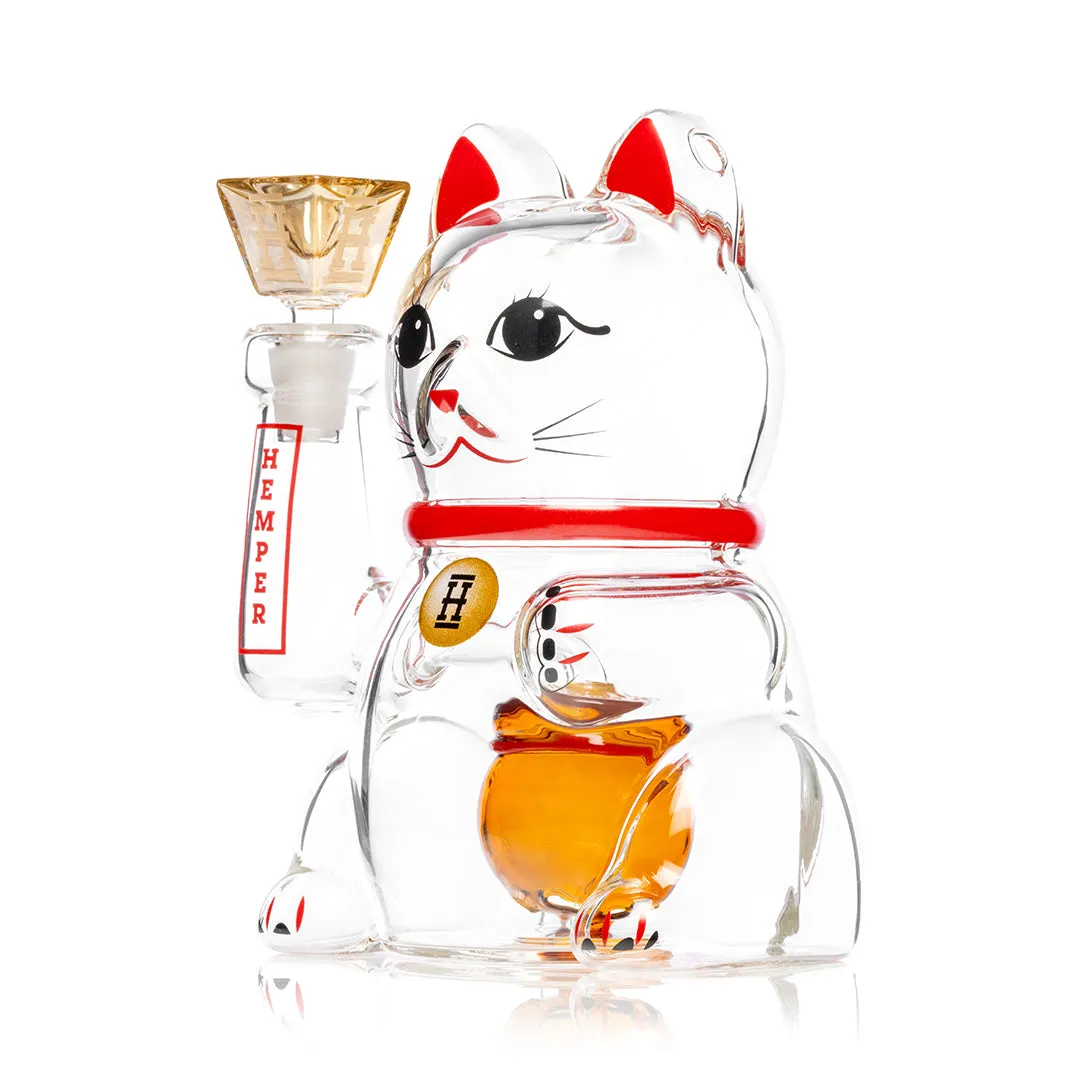 HEMPER - Lucky Cat XL Bong 7"