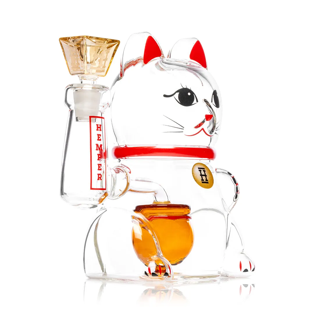 HEMPER - Lucky Cat XL Bong 7"