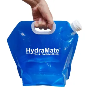 HydraMate 5L Water Carrier Collapsible Bottle Pack of 2.