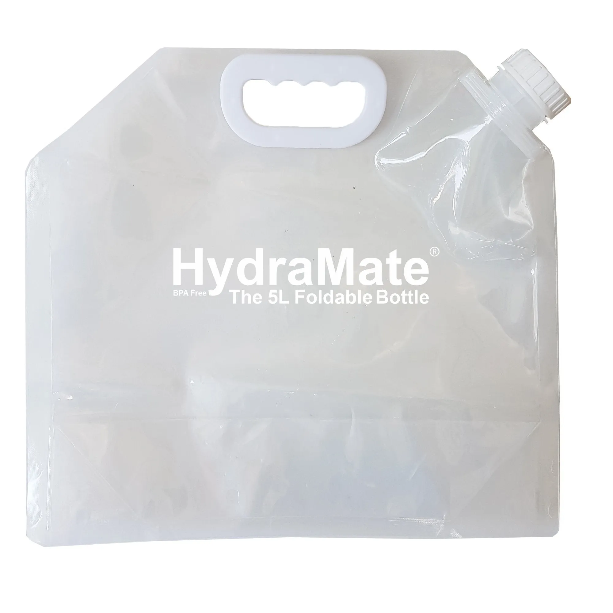 HydraMate 5L Water Carrier Collapsible Bottle Pack of 2.