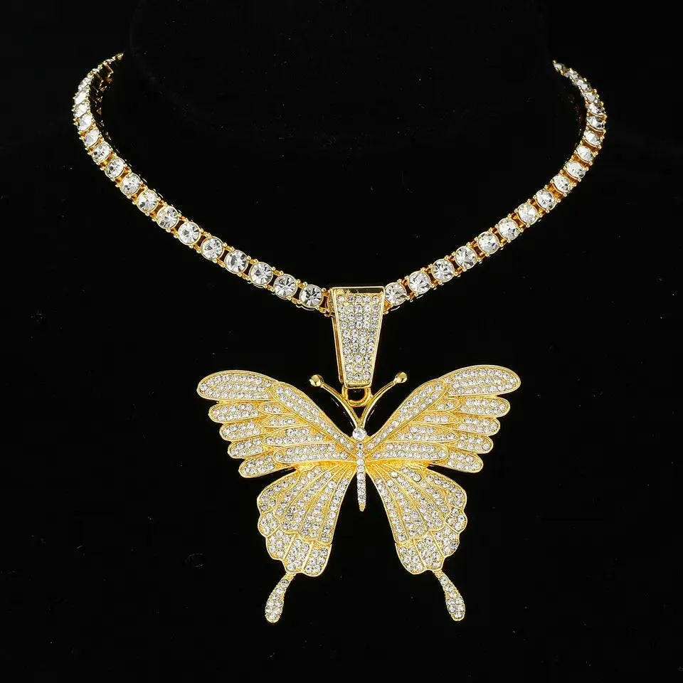 Icy Butterfly Necklace