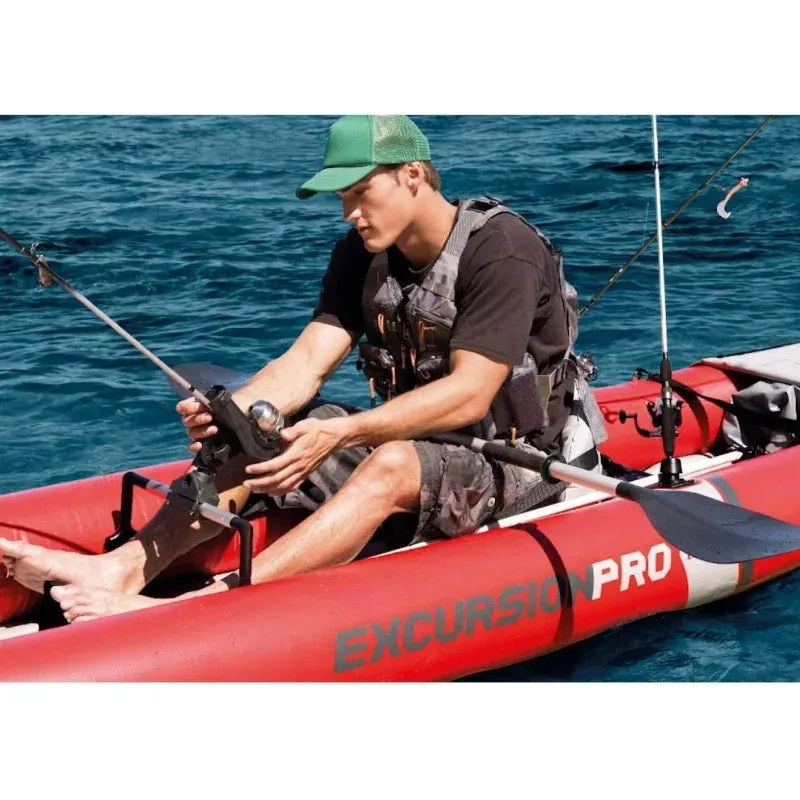 INTEX Excursion Pro Inflatable Kayak Series: Includes Deluxe 86in Kayak Paddles and High-Output Pump – SuperTough PVC