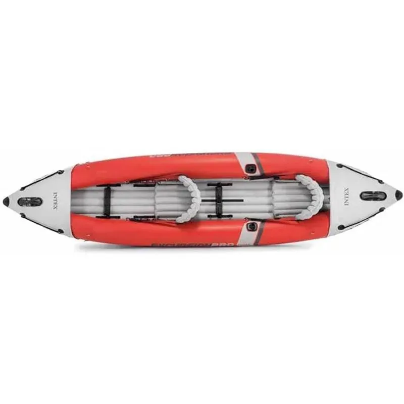 INTEX Excursion Pro Inflatable Kayak Series: Includes Deluxe 86in Kayak Paddles and High-Output Pump – SuperTough PVC