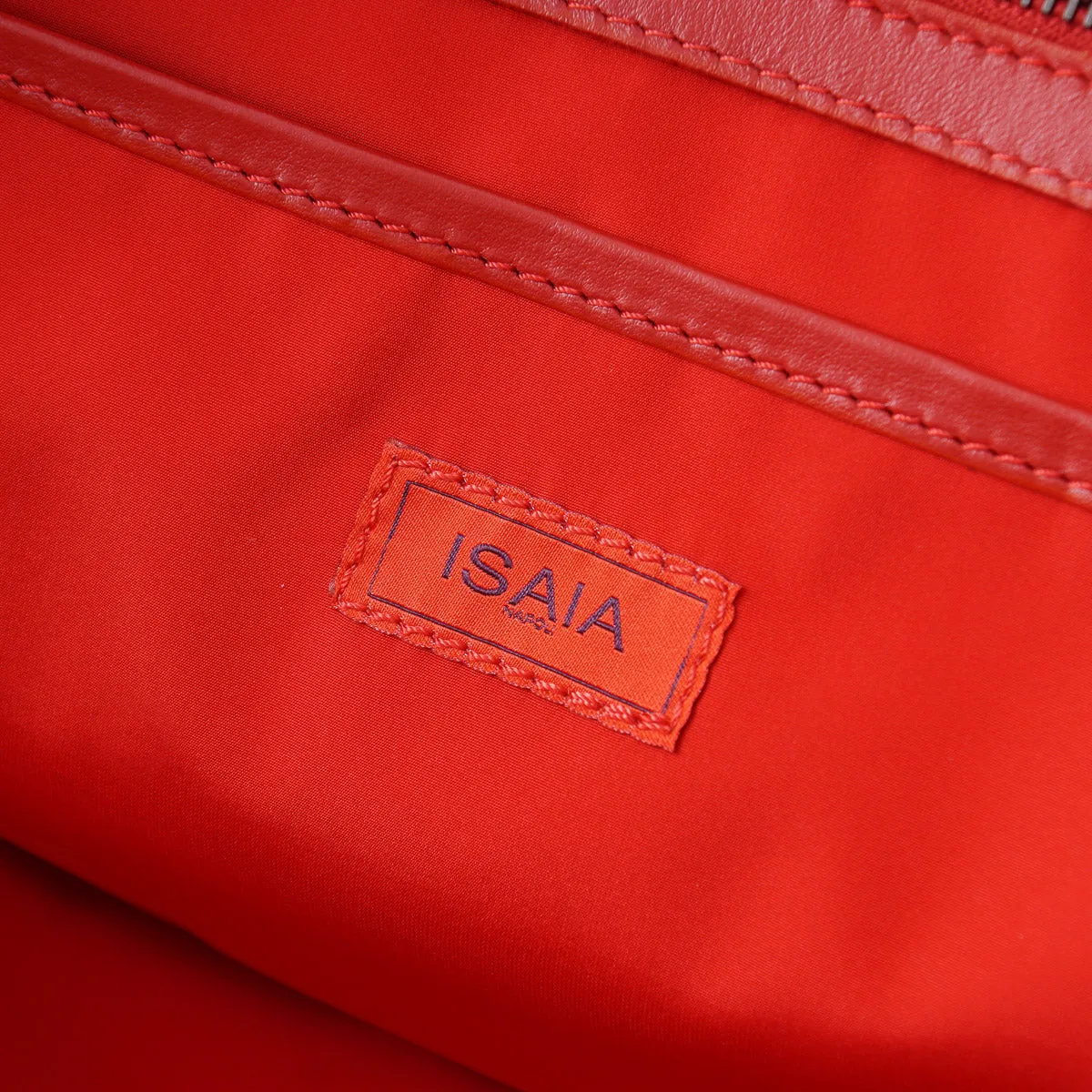 Isaia Leather and Suede Duffle Bag