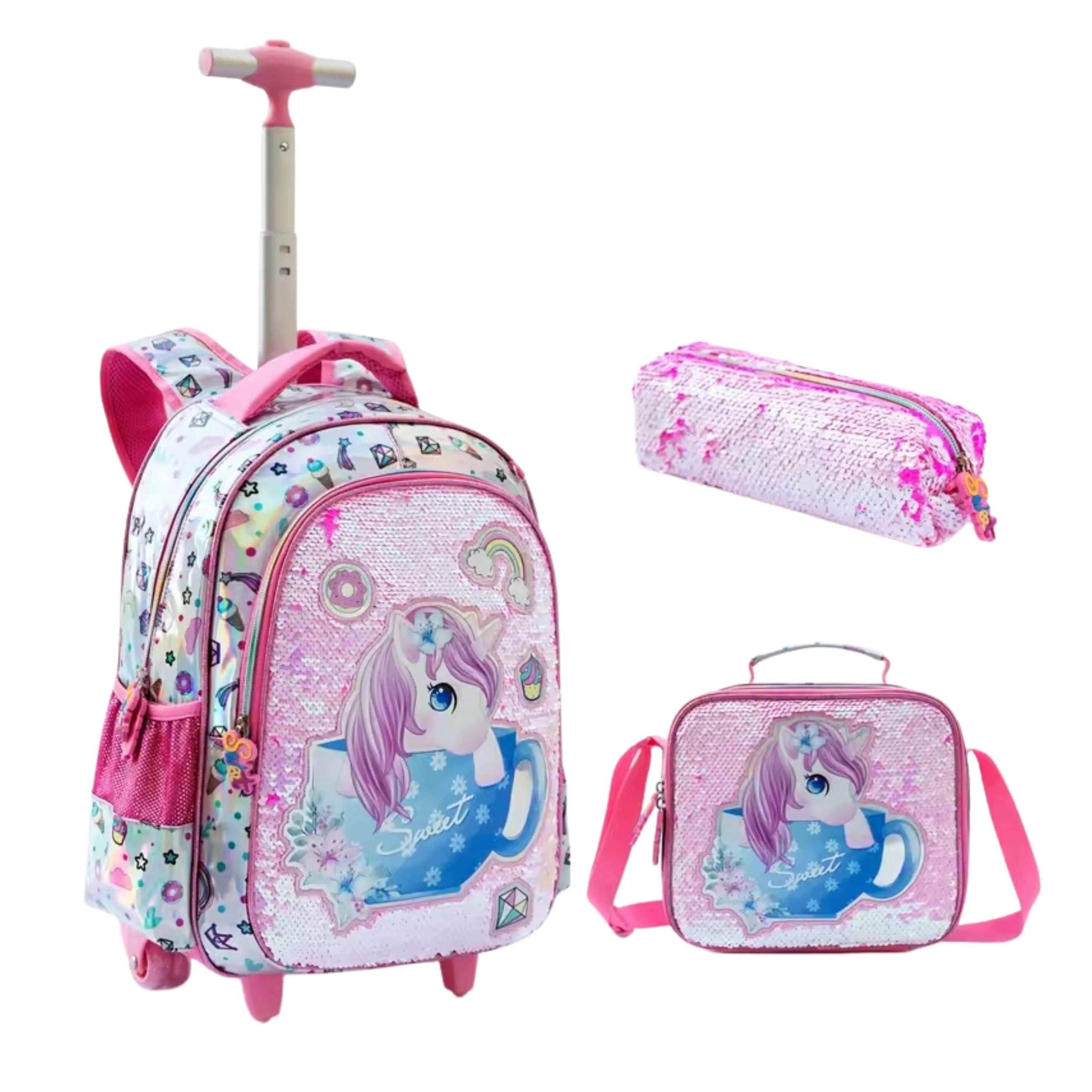 JASMINESTAR - Unicorn Trolley Bags 3 Pcs