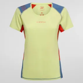 La Sportiva Compass Womens T-Shirt - Zest/Moonlight