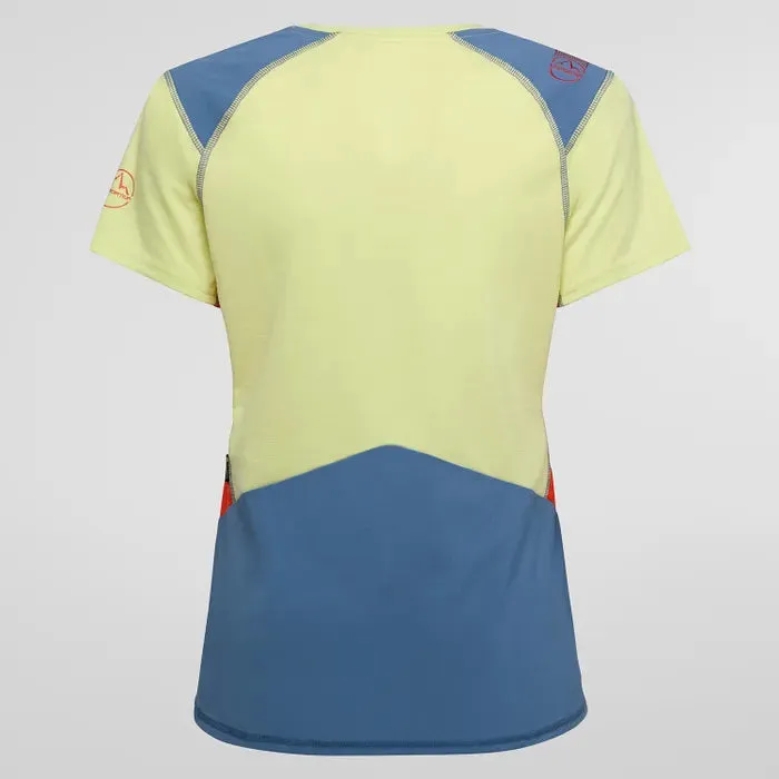 La Sportiva Compass Womens T-Shirt - Zest/Moonlight