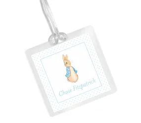 Laminated Bag Tag - Blue Peter Rabbit