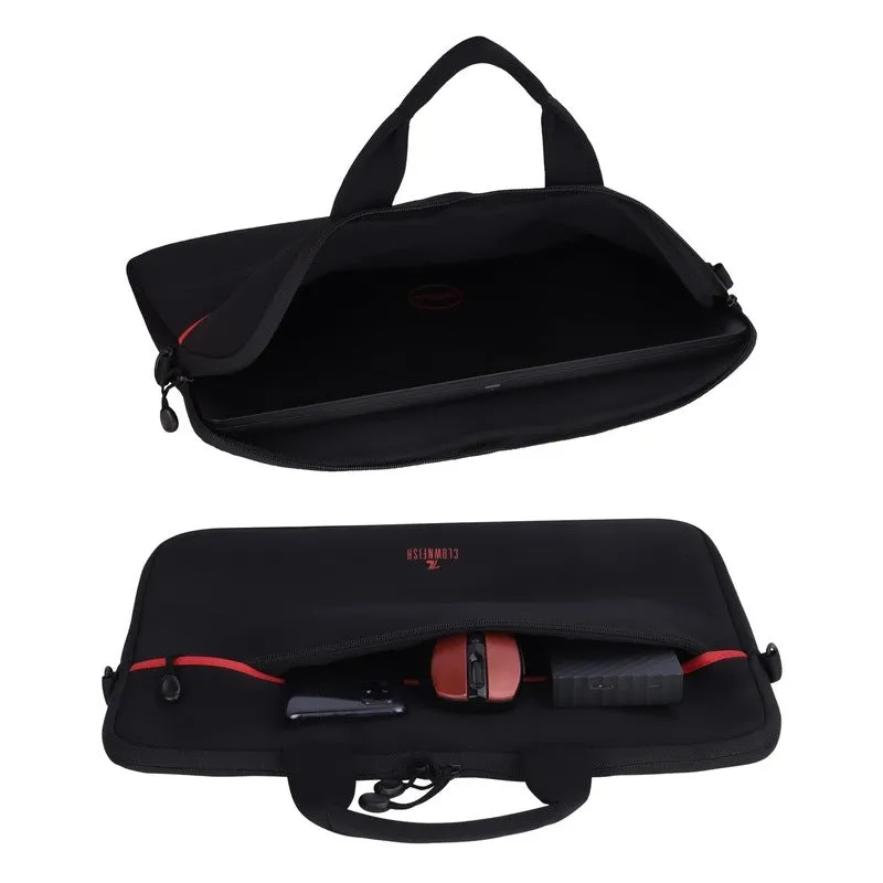 Laptop Sleeve with Shoulder Strap & Trolley Strap | 15.6 inch | Black | 2.5L Capacity