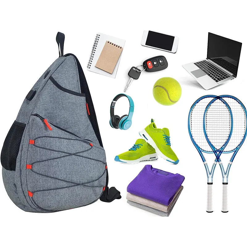 Large Capacity Multifunctional Tennis Bag Outdoor Pickleball Backpack Waterproof Folding Shoulder Bag Backpack