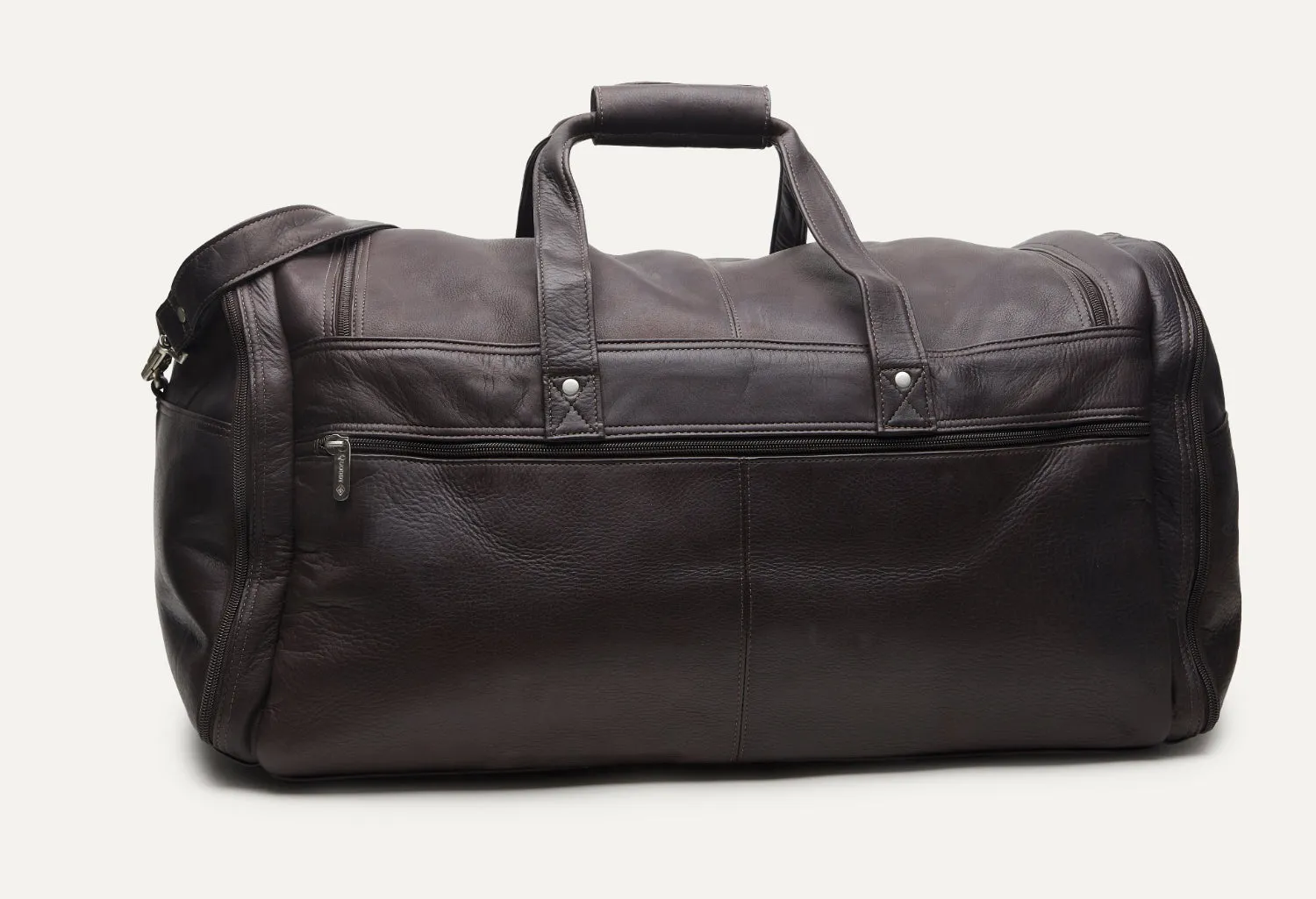 Large Multi-Pocket Duffle - Cafe Brown