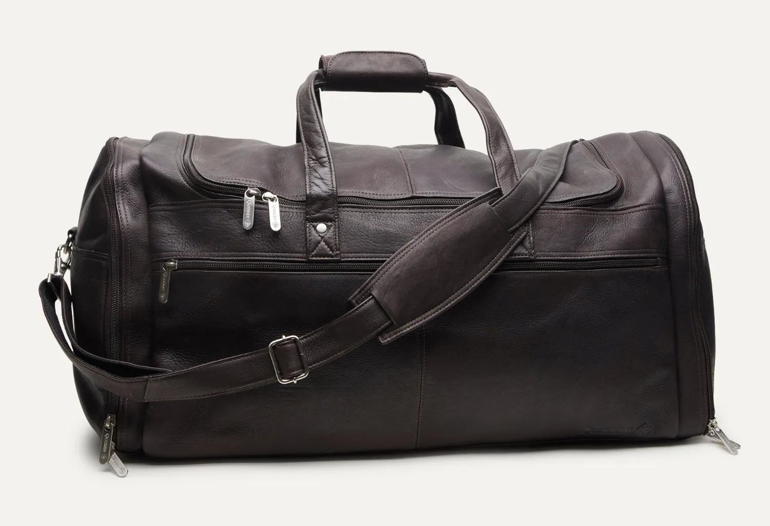 Large Multi-Pocket Duffle - Cafe Brown