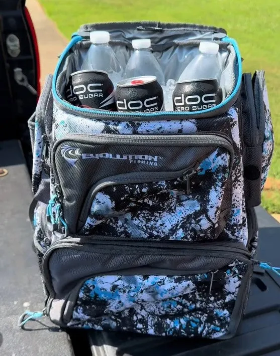 Largemouth 3600 Tackle Backpack with Cooler Top