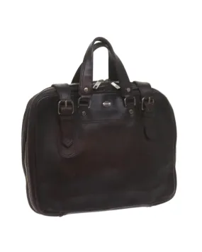 Leather Brown Business Bag with Accessories and Italian Craftsmanship