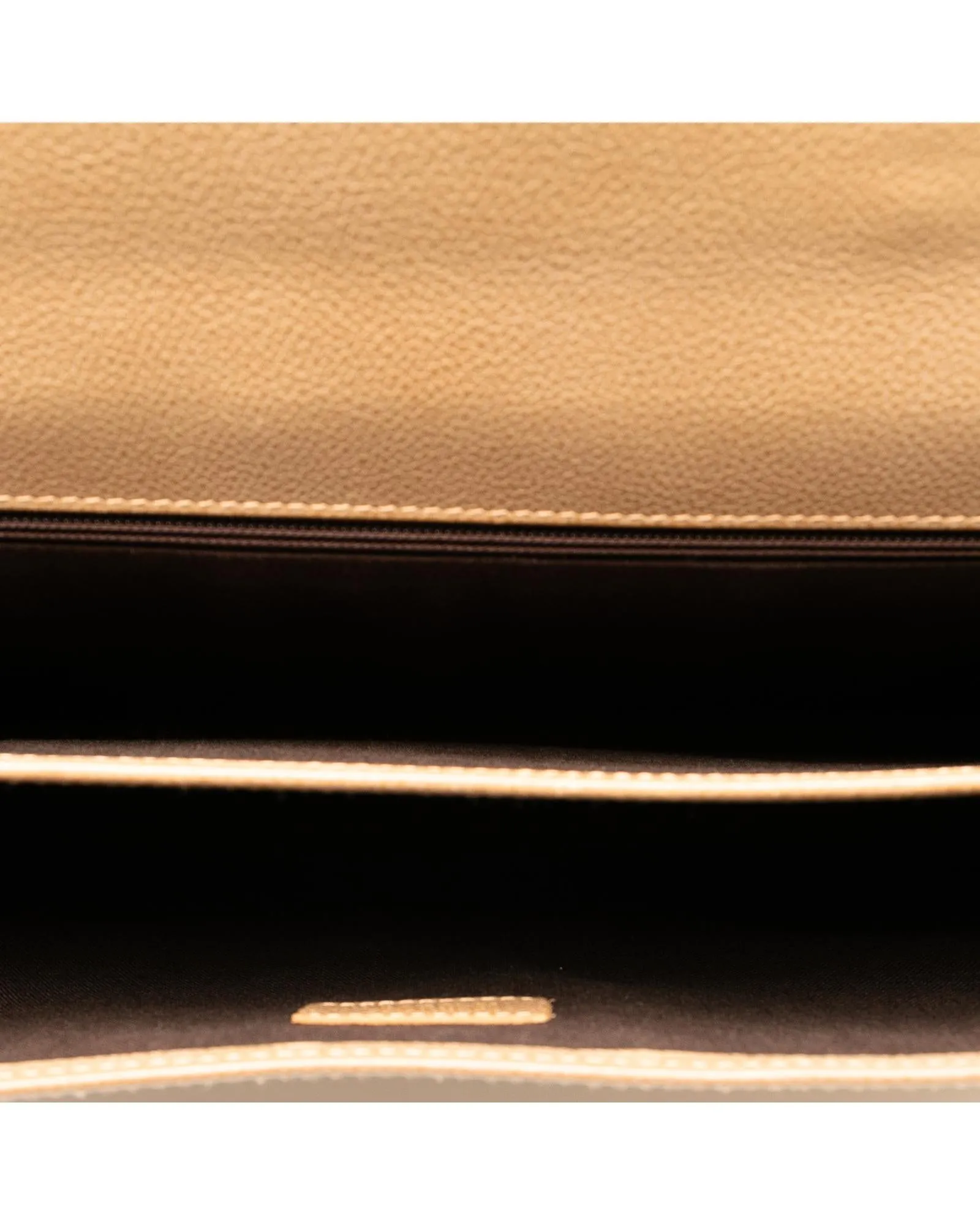 Leather Business Bag with Metal Lock Closure