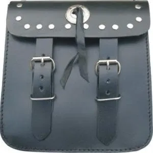 Leather Studded Motorcycle Sissy Bar Bag