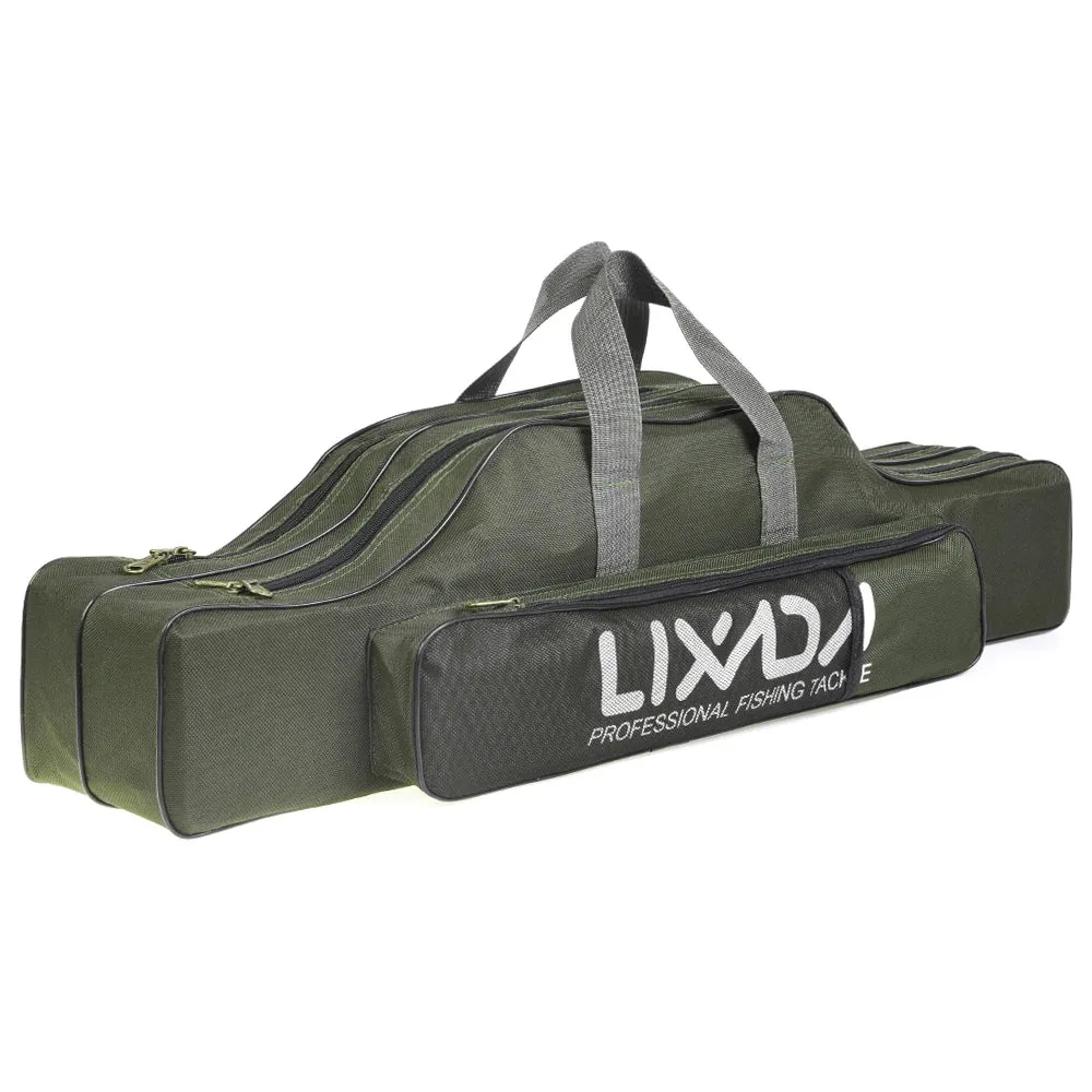 Lixada 210cm  Fishing Bag Portable Folding Fishing Rod Reel Bag Fishing Pole Gear Tackle Tool Carry Bag Storage Bag Organizer