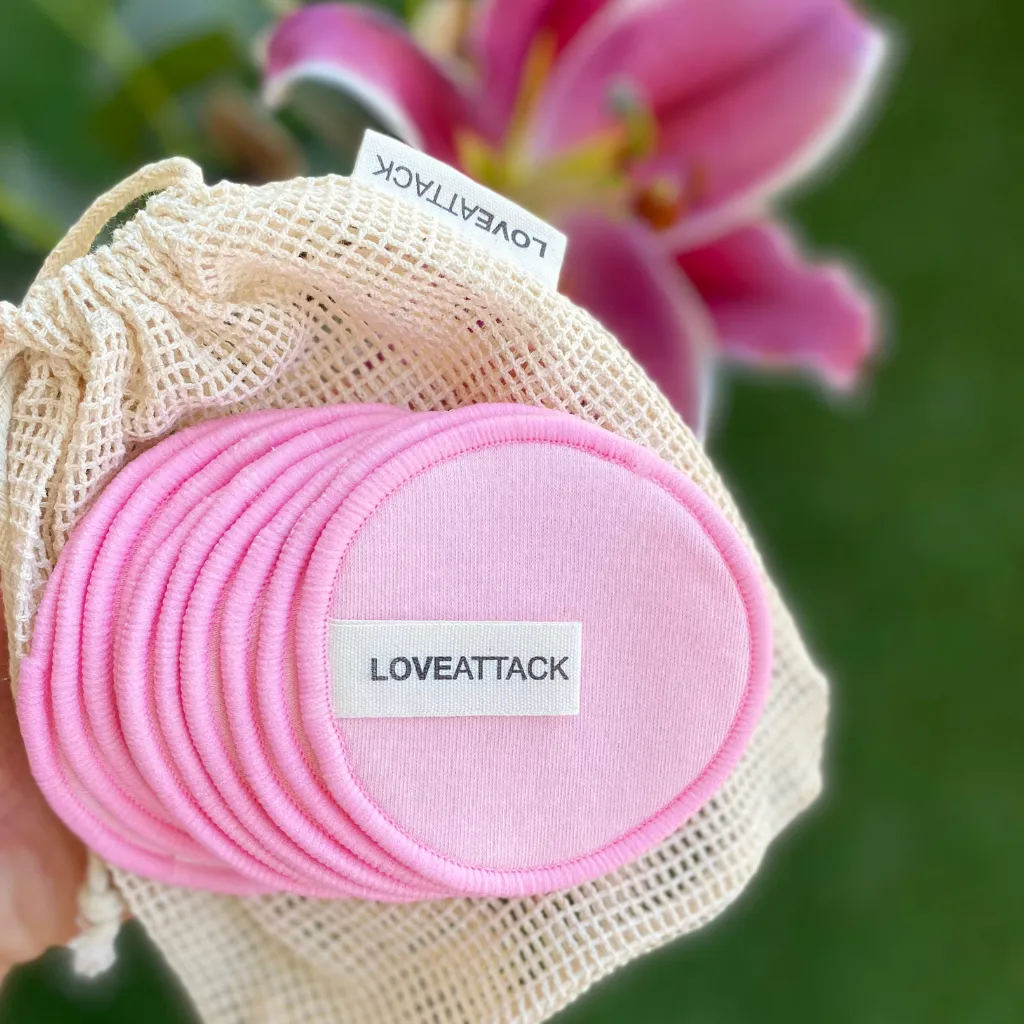 Love Attack - Reusable Organic Cotton Face Rounds