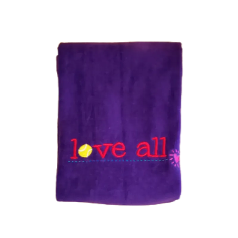 Love40 Tennis Towel - Love All - Purple